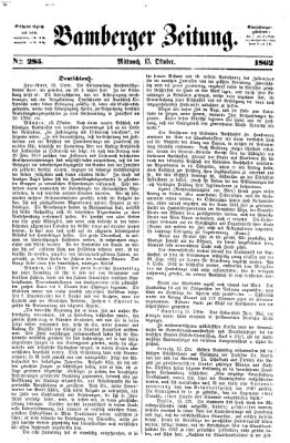 Bamberger Zeitung Mittwoch 15. Oktober 1862