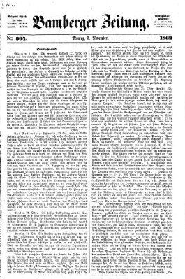 Bamberger Zeitung Montag 3. November 1862