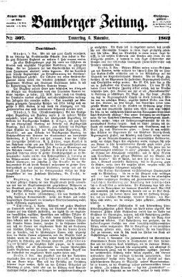 Bamberger Zeitung Donnerstag 6. November 1862