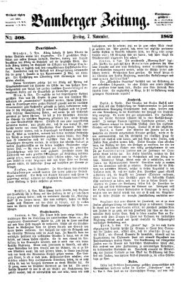 Bamberger Zeitung Freitag 7. November 1862