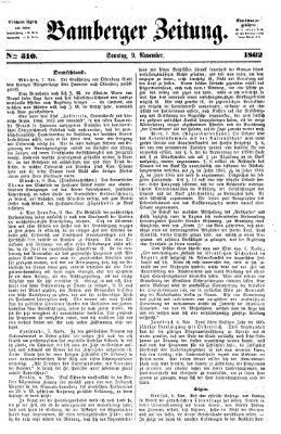 Bamberger Zeitung Sonntag 9. November 1862