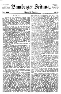 Bamberger Zeitung Montag 24. November 1862