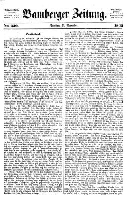 Bamberger Zeitung Samstag 29. November 1862