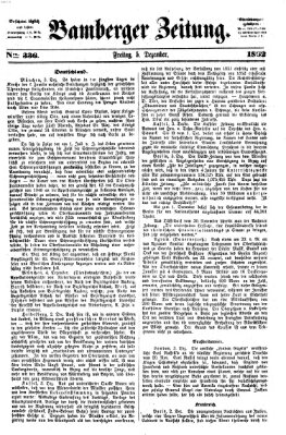 Bamberger Zeitung Freitag 5. Dezember 1862