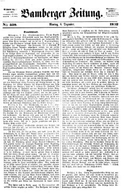 Bamberger Zeitung Montag 8. Dezember 1862