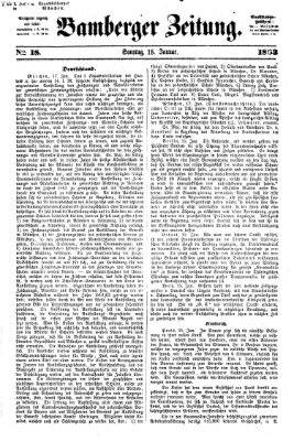 Bamberger Zeitung Sonntag 18. Januar 1863