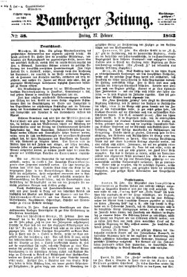 Bamberger Zeitung Freitag 27. Februar 1863