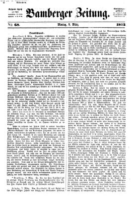 Bamberger Zeitung Montag 9. März 1863