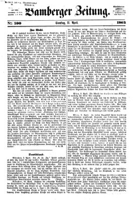 Bamberger Zeitung Samstag 11. April 1863