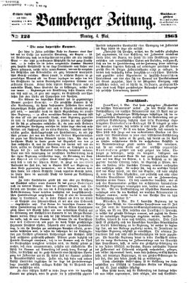 Bamberger Zeitung Montag 4. Mai 1863