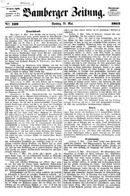 Bamberger Zeitung Sonntag 10. Mai 1863