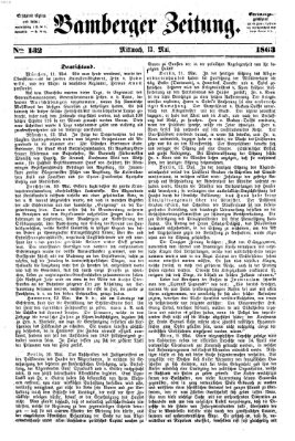 Bamberger Zeitung Mittwoch 13. Mai 1863