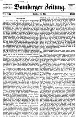 Bamberger Zeitung Samstag 23. Mai 1863