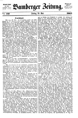 Bamberger Zeitung Freitag 29. Mai 1863