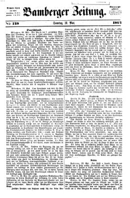 Bamberger Zeitung Sonntag 31. Mai 1863