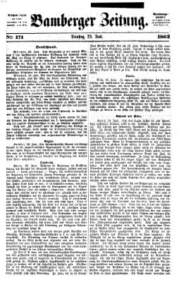 Bamberger Zeitung Dienstag 23. Juni 1863