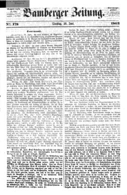 Bamberger Zeitung Dienstag 30. Juni 1863