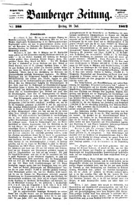 Bamberger Zeitung Freitag 10. Juli 1863