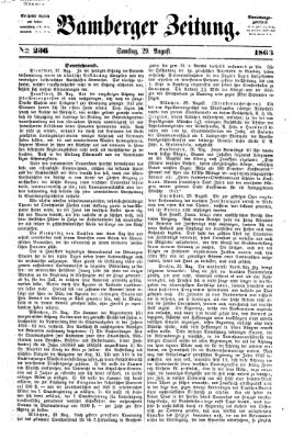 Bamberger Zeitung Samstag 29. August 1863