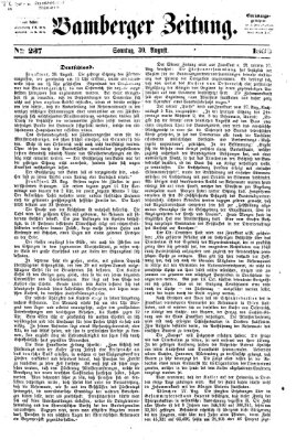 Bamberger Zeitung Sonntag 30. August 1863