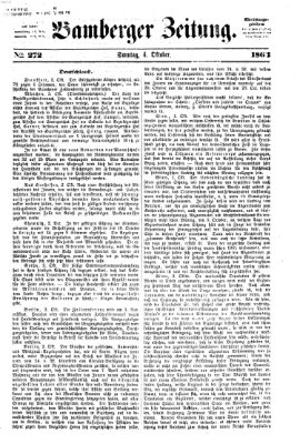 Bamberger Zeitung Sonntag 4. Oktober 1863