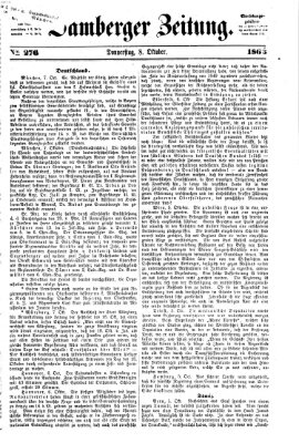 Bamberger Zeitung Donnerstag 8. Oktober 1863