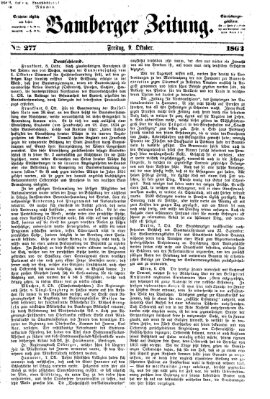 Bamberger Zeitung Freitag 9. Oktober 1863