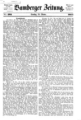 Bamberger Zeitung Samstag 24. Oktober 1863