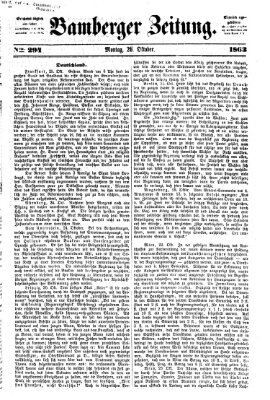 Bamberger Zeitung Montag 26. Oktober 1863