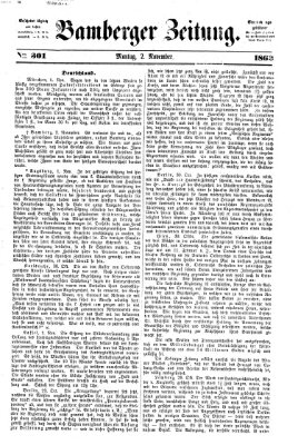 Bamberger Zeitung Montag 2. November 1863