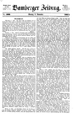 Bamberger Zeitung Montag 9. November 1863