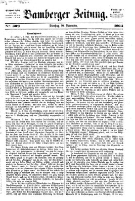 Bamberger Zeitung Dienstag 10. November 1863