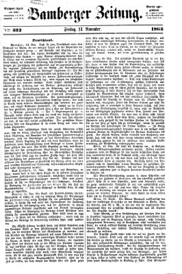 Bamberger Zeitung Freitag 13. November 1863