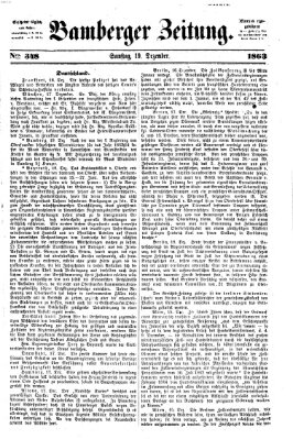 Bamberger Zeitung Samstag 19. Dezember 1863