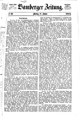 Bamberger Zeitung Montag 18. Januar 1864