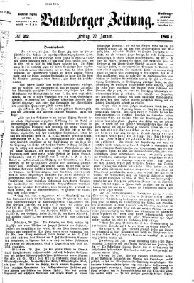 Bamberger Zeitung Freitag 22. Januar 1864