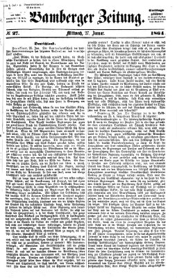 Bamberger Zeitung Mittwoch 27. Januar 1864