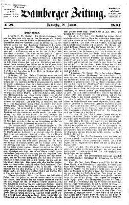 Bamberger Zeitung Donnerstag 28. Januar 1864