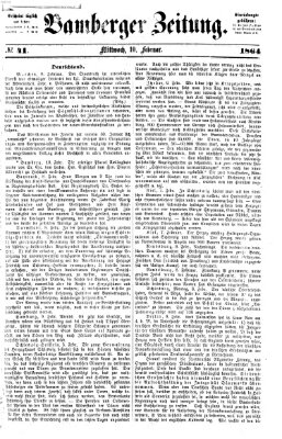 Bamberger Zeitung Mittwoch 10. Februar 1864