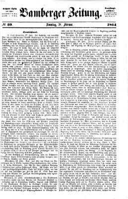 Bamberger Zeitung Sonntag 28. Februar 1864