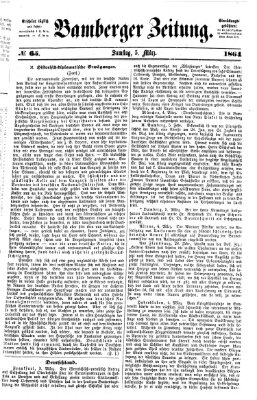 Bamberger Zeitung Samstag 5. März 1864