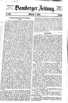 Bamberger Zeitung Mittwoch 9. März 1864