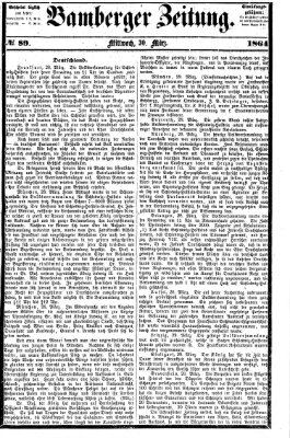 Bamberger Zeitung Mittwoch 30. März 1864