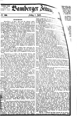 Bamberger Zeitung Freitag 8. April 1864