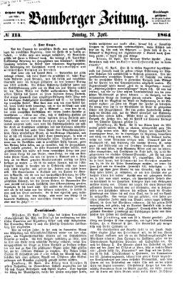 Bamberger Zeitung Sonntag 24. April 1864