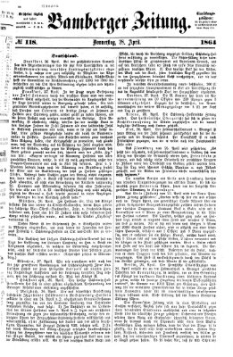 Bamberger Zeitung Donnerstag 28. April 1864