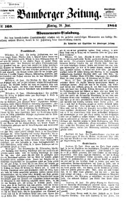 Bamberger Zeitung Montag 20. Juni 1864