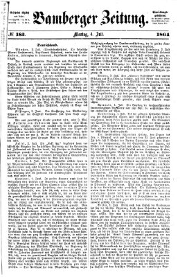 Bamberger Zeitung Montag 4. Juli 1864