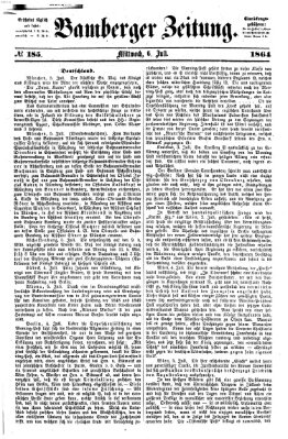 Bamberger Zeitung Mittwoch 6. Juli 1864