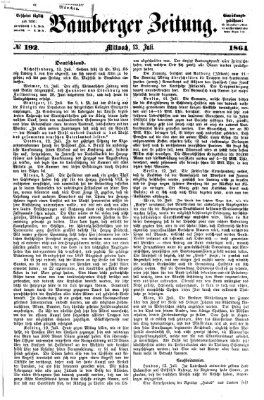 Bamberger Zeitung Mittwoch 13. Juli 1864